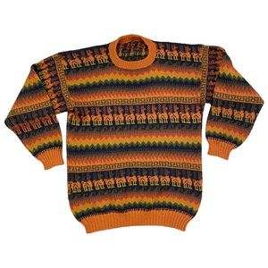 Autumn Toned Alpaca** Knit Sweater